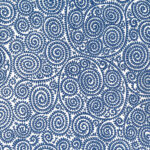 Tissue Transfer - Paisley - Swirled (Blue)