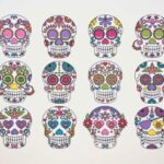 DECAL COLORFUL SUGAR SKULLS