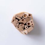 Wooden Stamps Set - Geometric Shapes (19 Double-Sided Stamps)