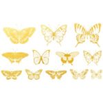 DECAL GOLD LUSTER BUTTERFLY 2