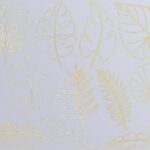 DECAL GOLD TROPICAL LEAVES