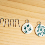 This image shows examples of how loops can be included in clay pendants
