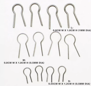 Fine nichrome wire loops - MEDIUM (bag of 50 loops) - Pottery Supplies ...